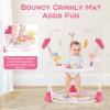 INFANS Baby Activity Center, 3 in 1 Play Center Jumpers and Bouncers with Music, Lights, Interactive Toys, 360Rotating Seat, 3 Adjustable Heights, Exersaucer Learning Toys for Baby 6-12 Months (Pink) view 4