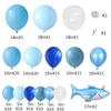Shark Balloon Arch Kit for Ocean Under the Sea Birthday Party Decorations 153Pcs Blue Balloon Garland Kit with Shark Foil Balloons for Kids Boys Shark Week Ocean Animals Theme Baby Shower Supplies view 2