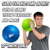 10 Inch Kickball Playground Balls - (Pack of 6) Inflatable Rubber Indoor Outdoor Bouncy Balls for Adults & Kids - Dodgeballs, Kickballs, Four Square and Handballs for School, Gym, with Hand Pump view 3