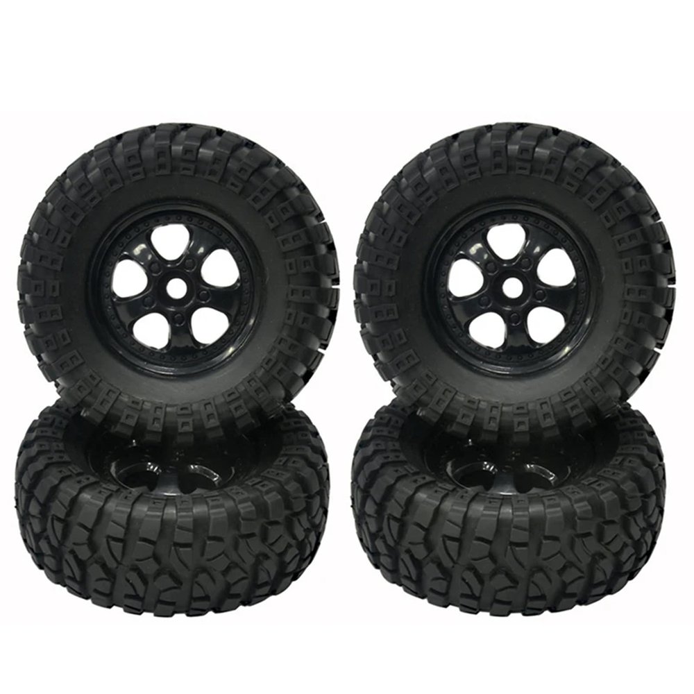 4Pcs Rubber Tires Tyre Wheel for HBX for HAI-Boxing 901 901A 903 903A 905 905A 1/12 RC Car Upgrades Parts Spare Accessories