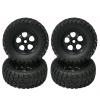 4Pcs Rubber Tires Tyre Wheel for HBX for HAI-Boxing 901 901A 903 903A 905 905A 1/12 RC Car Upgrades Parts Spare Accessories view 1