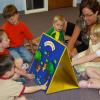 Foldable Felt Board Toddlers Flannel for Preschool Early Learning Interactive Storytelling Double Sided Felt Story Board Reusable Wall Hanging for Kid, 17.3 x view 2