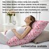 maizi Pregnancy Support Pillow Multiple Patterns 34x34 Inch Square Maternity Pillow with Pattern Choice, Satin Pillowcase (Pink Garden) view 2