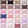 maizi Pregnancy Support Pillow Multiple Patterns 34x34 Inch Square Maternity Pillow with Pattern Choice, Satin Pillowcase (Pink Garden) view 3