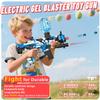Electric Gel Ball Blaster, High Speed Automatic Splatter Ball Blaster with 60000+ and Goggles, JIFTOK Rechargeable Splatter Ball Toys for Outdoor Activities Shooting Game Party Favors-Blue view 3