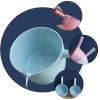 NPQPNAFC Water Scoop Water Scoop Kitchen Ladledipper Spoons Ladles Washing Bath Cup Bathroom Bathing Handheld Spoon Spoon(OneColor) view 3