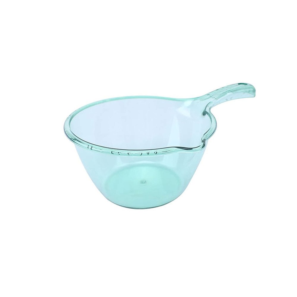 NPQPNAFC Spoon 1Pc Transparent Water Scoops with Spout, Thicken Kitchen Cooking Hanging Water Ladle, Shower Shampoo Water Spoon Spoon(OneColor)