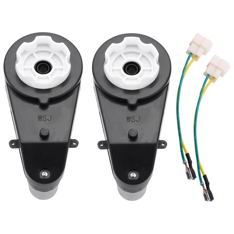 2 Pcs 550 Universal Children Electric Car Gearbox With Motor, 12Vdc Motor With Gear Box, Kids Ride On Car Baby Car Parts
