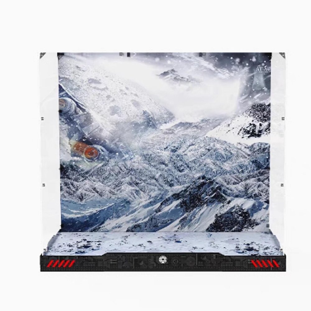Acrylic Display Box for 75313AT Walking Machine Model, Assembled Dustproof Display Box,Storage Box (Display Box Only)