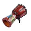 5 Inch Traditional African For Congo Djembe Drum Wooden Colorful Painting Faux Goatskin Musical Instrument view 4