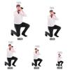 ORIELOAN Photographer Toy Figures, 1/18-1/87 Scale Male Photographer Figurines - Standing & Kneeling Poses, Gray Suit and White Shirt, Painted and Unpainted Options (White - Kneeling - 1/43) view 3