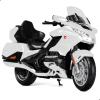 Risopen 1:12 Motorcycle Model Toy for Honda Goldwing Metal Die-cast with Plastic Motorcycle Model for Welly No Assembly Required Mini Finished Moto Gift for AdultWhite view 1
