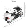 Risopen 1:12 Motorcycle Model Toy for Honda Goldwing Metal Die-cast with Plastic Motorcycle Model for Welly No Assembly Required Mini Finished Moto Gift for AdultWhite view 2