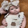 Abenduot 18inch Bettie Girl Open Mouth Lifelike Anatomically Correct Silicone Baby Girl Dolls Real Life Full Solid Silicone Body Newborn Dolls Flexible view 3