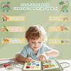 Aurasys Toddler Busy Board - Montessori Busy Book Travel Toys Sensory Board Educational Activity Book for Learning Fine Motor Skills, Gifts for Girls Boys Toddler view 3