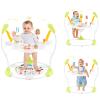 HONEY JOY Baby Bouncer Activity Center, Infant Jumper and Table w/ 360 Rotary Seat, 3 Adjustable Heights, Mat, Music, Lights, Sounds & Developmental Toys, Activity Center for Babies (Yellow) view 1