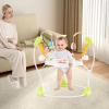 HONEY JOY Baby Bouncer Activity Center, Infant Jumper and Table w/ 360 Rotary Seat, 3 Adjustable Heights, Mat, Music, Lights, Sounds & Developmental Toys, Activity Center for Babies (Yellow) view 2