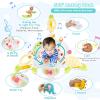 HONEY JOY Baby Bouncer Activity Center, Infant Jumper and Table w/ 360 Rotary Seat, 3 Adjustable Heights, Mat, Music, Lights, Sounds & Developmental Toys, Activity Center for Babies (Yellow) view 4