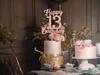 13th Birthday Cake Topper - Double Sided Rose Rose Gold Glitter, Happy 13th birthday Cake Topper for girls,13 Cake Topper For girls, 13th birthday decorations,13th Birthday Cake Topper Thirteen view 2