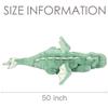ARELUX Giant 50in 3Lb Big Green Dragon Large Stuffed Animals Cute Plush Toy Fuzzy Jumbo Dinosaur Pillow Plushies with Wings Cuddly Soft Pterosaur Plushie for Friends Family Member view 2