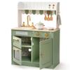 ROBOTIME Play Kitchen for Kids Toddlers, Wooden Pretend Play Kitchen Set Toy with Cutting Food Set, Toys Kitchen Gift for 3+ Year Old Kids, Girls & Boys view 1