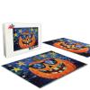 1000 Piece Adult Jigsaw Puzzle, Sunglasses Pumpkin, Mosaic Stars Adult Family Jigsaw Puzzle, Birthday Gift for Home Decoration view 3