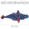 ARELUX Giant 50in 3Lb Big Blue Dragon Large Stuffed Animals Cute Plush Toy Fuzzy Jumbo Dinosaur Pillow Plushies with Wings Cuddly Soft Pterosaur Plushie for Friends Family Member view 2