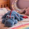 ARELUX Giant 50in 3Lb Big Blue Dragon Large Stuffed Animals Cute Plush Toy Fuzzy Jumbo Dinosaur Pillow Plushies with Wings Cuddly Soft Pterosaur Plushie for Friends Family Member view 4