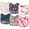 2ooya 6Pcs Waterproof Toddler Bibs Baby Feeding Bib Set with Crumb Catcher Pocket, Infant Adjustable Baby Teething Bib, Babies Sleeveless Animals Food Bibs Keepsake Gift for Baby Shower, 6-24 Months view 1