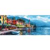 City Lake Paint by Numbers for Adults, DIY Paint by Number Acrylic with 3 Brushes, DIY Painting by Numbers for Beginner Kits, DIY Canvas Oil Painting Kit for Home Wall Decor Gift (No Frame) 40x120cm view 1