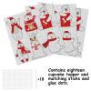 18pcs Red Glitter Polar Bear Dessert Cupcake Topper Pick for Winter Merry Christmas Theme Decor Supplies Baby Shower Woman Man Happy Birthday Party Decoration view 3