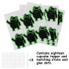 18pcs Black Green Glitter Frog Dessert Cupcake Topper Pick for Night Club Dance Frog Theme Decor Supplies Men Women Happy Birthday Party Decorations view 3