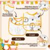2ooya 6Pcs Waterproof Toddler Bibs Baby Feeding Bib Set with Crumb Catcher Pocket, Adjustable Infant Baby Teething Bib, Babies Sleeveless Animals Food Bibs Keepsake Gift for Baby Shower, 6-24 Months view 3