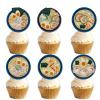 18pcs Glitter Noodle Ramen Dessert Cupcake Topper Pick for Japanese Food Theme Decor Supplies Baby Shower Men Woman Happy Birthday Party Decorations view 1