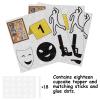 18pcs Glitter Detective Suspect Dessert Cupcake Topper Pick for Mystery Crime Evidence Clue Theme Decor Supplies Woman Man Happy Birthday Party Decoration set view 3