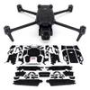 WRAPGRADE Skin Decal Sticker Compatible with DJI Air 3S (Black Bumpy Camo) view 1