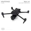 WRAPGRADE Skin Decal Sticker Compatible with DJI Air 3S (Black Bumpy Camo) view 2