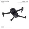 WRAPGRADE Skin Decal Sticker Compatible with DJI Air 3S (Black Bumpy Camo) view 3