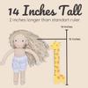 14 Inch Handmade Waldorf Doll Baby - Soft Interactive Textile Doll for Toddlers 1-3, Perfect for Christmas or Birthday view 3