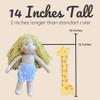 14-Inch Waldorf Doll Baby - Soft Handmade Doll, Ideal for 2 Year Old Girl's Birthday, Christmas, or Shower Gift view 3