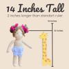 14 Inch Handmade Waldorf Doll Baby - Interactive Soft Doll for Toddlers 1-3, Great Birthday Gift for 2 Year Old Girls view 3