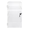 4 Tiers Acrylic Display Case, Countertop Display Case with Lock and 2 Keys, Locking Display Case, Clear Showcase Retail Display Cabinet Safe Storage for Retail Displays, Home, Office, and More view 1