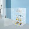 4 Tiers Acrylic Display Case, Countertop Display Case with Lock and 2 Keys, Locking Display Case, Clear Showcase Retail Display Cabinet Safe Storage for Retail Displays, Home, Office, and More view 4