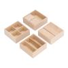 4 Pcs 1:12 Doll House Cabinet Set Simple Design Practical Lifelike Miniature Wooden Dollhouse Furniture Cabinet, Dollhouse Cabinet Set, Wooden Dollhouse Furniture, Display Cabinet view 4