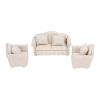 1:12 Scale 3pc Doll House Furnitures Parlor Bedroom Decoration Accessories, Dollhouse Couch Dollhouse Sofa Hand Crafted High Simulation Miniature Sofa for Dollhouse Accessories view 2