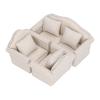 1:12 Scale 3pc Doll House Furnitures Parlor Bedroom Decoration Accessories, Dollhouse Couch Dollhouse Sofa Hand Crafted High Simulation Miniature Sofa for Dollhouse Accessories view 4