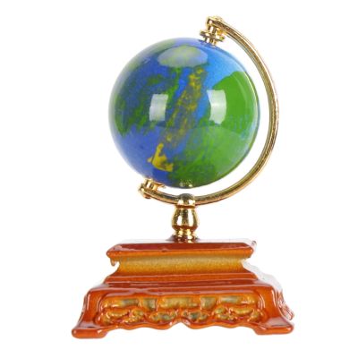 1:12 Miniature World Globe Study Decorative Dollhouse Globe Ornaments Dollhouse Accessories Miniature Ball Pocket Globe Model
