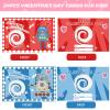 24PCS Valentines Day Cards for Kids with Spinner Toys - Valentines Cards Bulk for Kids classroom School Exchange Sensory Toys Gifts for Boys Party Favors, Valentines Treats Goodie Bag Stuffers view 3