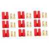 10 Sets 3.5mm Gold Plated Banana Connectors with Protective Cases view 1