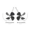 RC Boat 5mm Boat Shaft Assembly with 60mm 4-Blade Propeller, Stainless Steel Axle & Nylon Blade for RC Model Boats(15CM/9CM,8mm) view 3